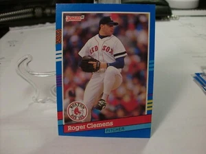 1991 Donruss Baseball #81b - Roger Clemens VAR - Boston Red Sox 91-613 - Foto 1 di 2