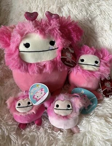Caparinne & Hailey the Pink Bigfoot Squishmallow Konvolut 4 Stück! Stofftier Plüsch - Bild 1 von 6