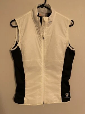 Chaqueta Chaleco de Golf KJUS Bellerive St Louis MO Blanco/Negro Cremallera Completa - Para Mujer M 38 Foto 1 de 4