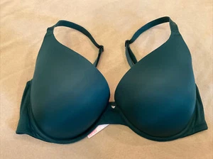 Sujetador Victoria’s Secret 36DD usar en cualquier lugar pushup verde con aros - Imagen 1 de 4