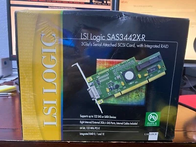 LSI LS100100 PCI-X SATA / SAS SAS3442X-R KIT 8PORT 3Gb - Image 1 of 4