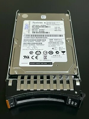 90Y8927 IBM 90Y8926 146GB 15K 6Gb 2.5in SFF G2HS SAS HDD - Image 1 of 2