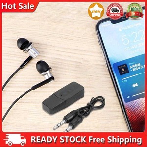 USB Bluetooth A2DP Adapter 3.5mm AUX Wireless Music Audio Receiver for Phone Car
