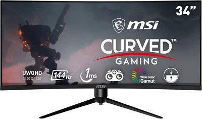 MAG342CQR 1500R Curvature 21:9 Aspect Ratio Narrow Bezel 1ms 3440x 1440 UWQHD 14 - Image 1 of 4