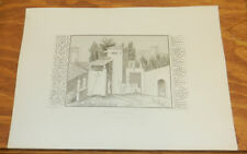 1837 Antique Print/POMPEII///PICTURE OF ACTIVE GROUP