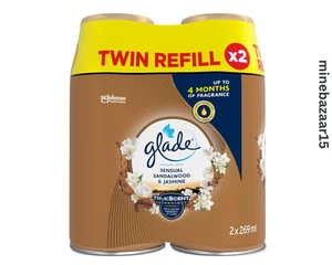 Glade Automatic Air Freshener Refills Sandalwood & Jasmine, Duo Pack (2 x 269ml) - Picture 1 of 2