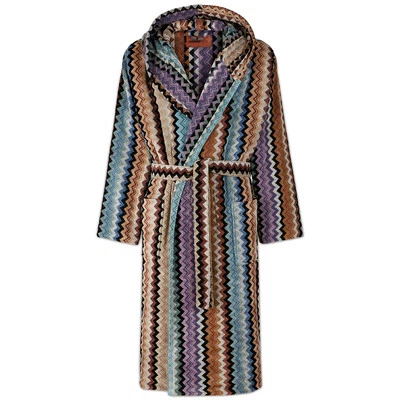 Missoni Unisex bathrobe with hood in sponge ADAM 160 - Image 1 of 4