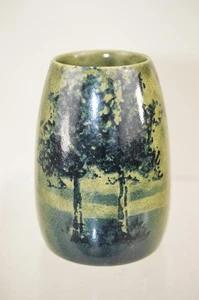 SELTENE DESIGN KERAMIK VASE MIT SRITZDEKOR BILD - Bild 1 von 4