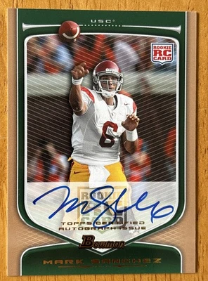 Mark Sanchez Jets Auto Autograph 2009 Topps Bowman Bronze 48/99 Rookie Card RC - Image 1 of 2