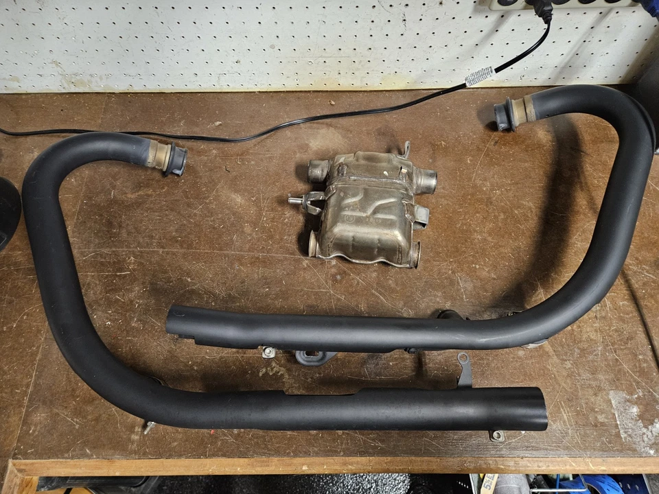 2020 Triumph Bonneville T120 Stock Exhaust And Catalytic Converter.  - Image 1 of 4