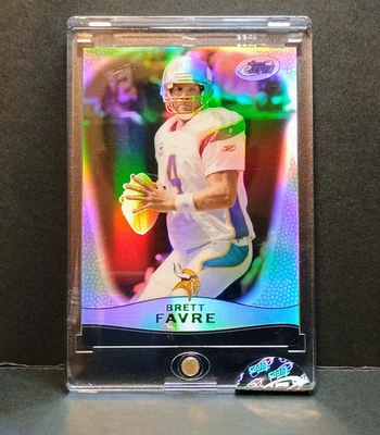 2009 ETOPPS BRET FAVRE #4 ENCASED UNCIRCULATED /999 VIKINGS - Image 1 of 2
