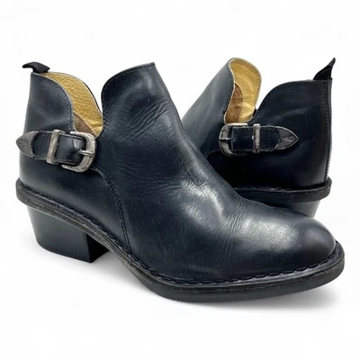 Botines Fly London Dart de cuero negro talla 8,5 Foto 1 de 4