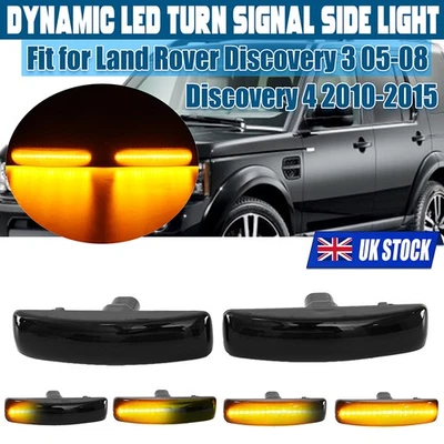 SIDE LED DYNAMIC REPEATER INDICATOR LIGHTS FOR LAND ROVER DISCOVERY 3 FREELANDER - Image 1 of 4