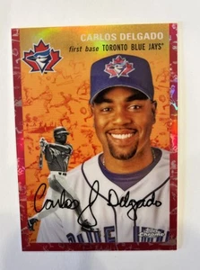 2023 Topps Chrome Platinum Carlos Delgado #318 🔥 Red Lava Refractor /5 Blue Jay - Bild 1 von 4