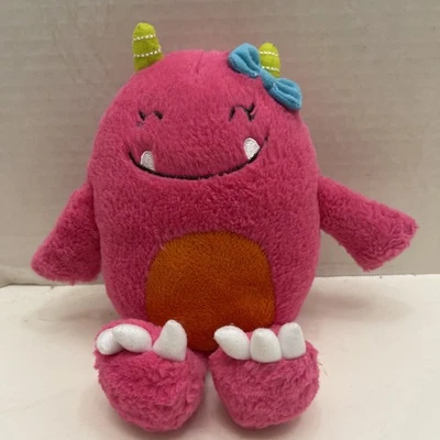 Peluche Carters Happy Monster Lovey rosa naranja 10” 2013 juguete de peluche 61363 Foto 1 de 4