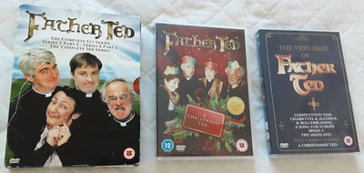 FATHER TED:  1st SERIES. SERIES 2 PARTS 1 & 2. 3rd SERIES  A Christmassy Ted ... - Image 1 of 4