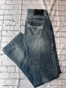 Herren Rock & Roll Cowboy Jeans Faded Pistol Bootcut 32x36 Dicke Nähte - Bild 1 von 9