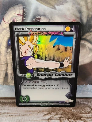 DBZ Dragon Ball Z CCG TCG - Black Preparation 3 LIMITED FOIL Cell Games Score MP - Image 1 of 4