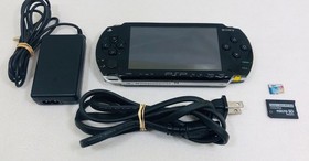Sony PSP-1001 Black Console W/ Battery 32gb Memory Card & Charger Tested Working