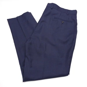 $190 LRL Ralph Lauren Edgewood Navy Blue Plaid Dress Pants Mens Size 38 X 30 - Picture 1 of 11