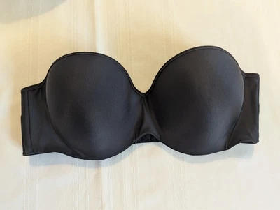 Lilyette новый черный бюстгальтер без бретелек с проводом размер 40C - Изображение 1 из 4