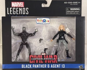 Marvel Universe 3.75” TRU Legends Series Civil War Black Panther & Agent 13 - Imagen 1 de 7