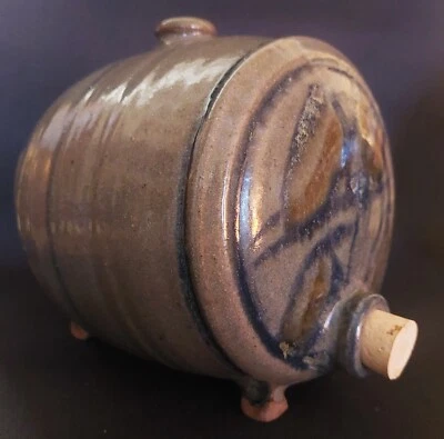 Essigfass Tonkrug Steingut Elsass Betschdorf Keramik 20. Jahrhundert Signatur - Bild 1 von 4