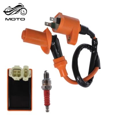 Ignition Coil Spark Plug CDI Kit For GY6 50cc 125cc 150cc Scooter ATV Go Kart US - Image 1 of 4