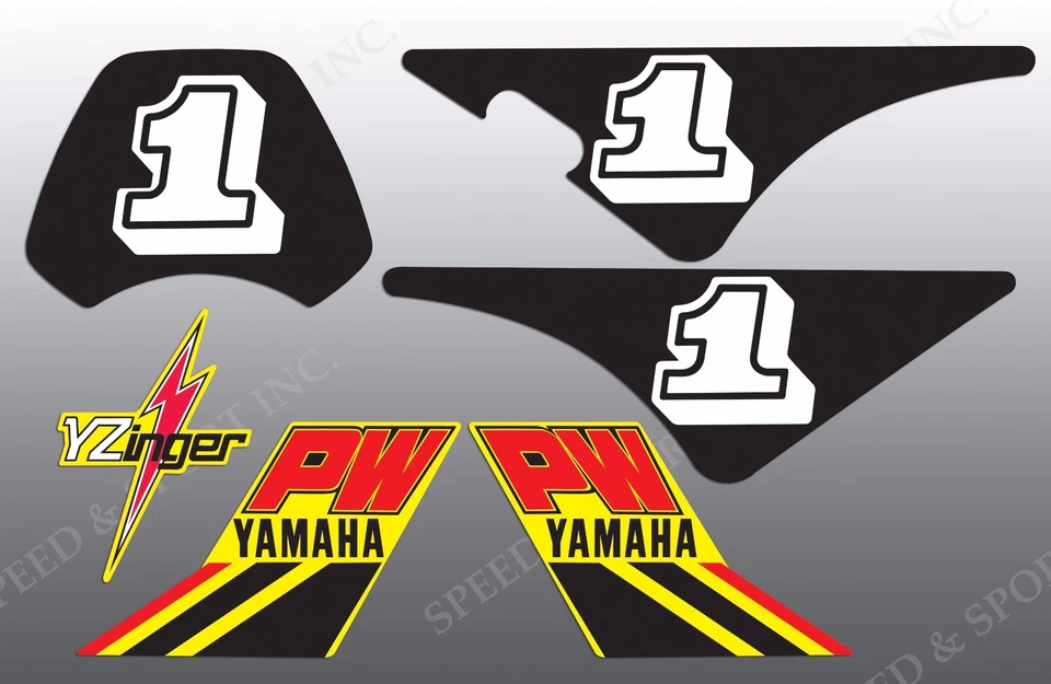 KIT GRÁFICO CALCOMANÍA ESTÁNDAR YAMAHA 85 1985 PW80 PW 80  Foto 1 de 1