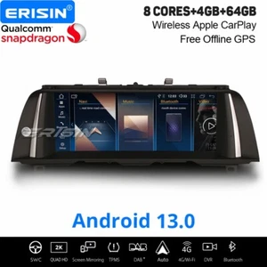 Radio Coche Qualcomm 10,25" IPS Android 14 Navi CarPlay 64GB BMW SERIE 5 F10 F11 NBT - Imagen 1 de 24