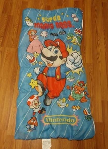 Vintage Original 1988 Nintendo Super Mario Brothers Bros Sleeping Bag Pre-Owned - Picture 1 of 9