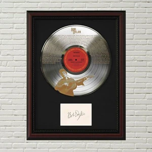 Bob Dylan - Like A Rolling Stone Silver LP Framed Signature Card Display - Picture 1 of 3