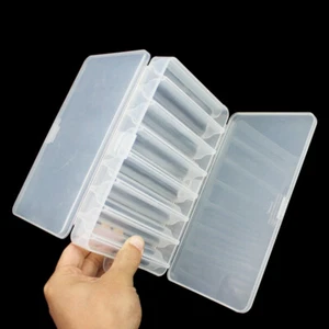 New Double Side Fishing Lure Box 14 Compartments Tackle Box Hook Storage US - Picture 1 of 12