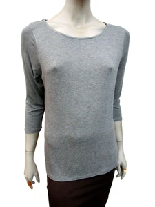 T-shirt Top size 16 - M&S Collection - Grey Jersey 3/4 Sleeve - Picture 1 of 5