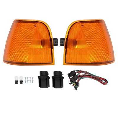 Luces de esquina de señal de giro con bombillas y kit de cableado para camiones Peterbilt 377 Foto 1 de 4