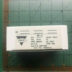 Inductor de plomo axial Vishay 33uH 10% IM-4 IM04BH330K NUEVO DE LOTE ANTIGUO 200 piezas envío gratuito - Imagen 1 de 4