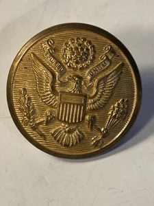 Vtg Great Seal United States 1-1/8" Uniform Button Rex New Rochelle NY USArmy - Picture 1 of 5