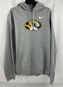 Men's XL Nike College Football Mizzou Tigers Pullover Hoodie Grey Heather NWT - Picture 1 of 9