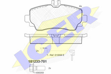 181233-701 ICER Brake Pad Set, disc brake for MERCEDES-BENZ