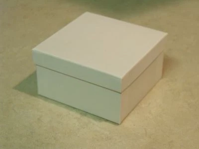 Pack of 6 White Swirl Jewelry Boxes - 3.5" Square x 2" Deep - Image 1 of 2