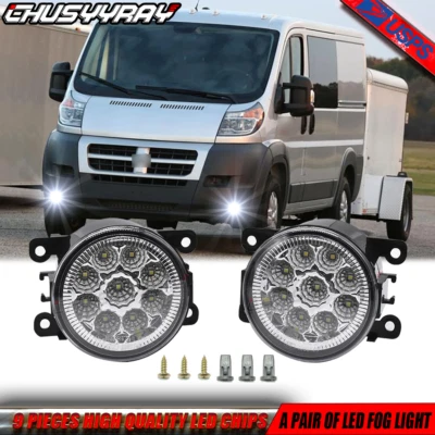 PARA RAM PROMASTER 1500 2500 3500 14-21 PARACHOQUES DELANTERO LUZ ANTINIEBLA PAR DE LUCES DE CONDUCCIÓN Foto 1 de 4