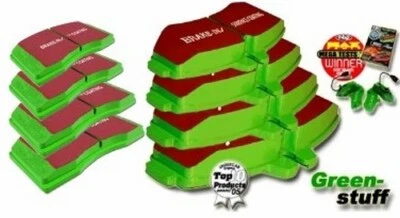 Pastillas de freno EBC Greenstuff delanteras+traseras para Peugeot 508 Foto 1 de 4