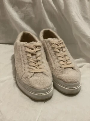 Zara Mujer Rubor Rosa Polar Sherpa Zapatillas Talla 38 O 7.5 Foto 1 de 4