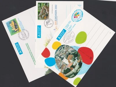 Estonia Cover 2002 Pre-paid Stationary Card #11-13 CTO FDC XF Z4109 - Image 1 of 4