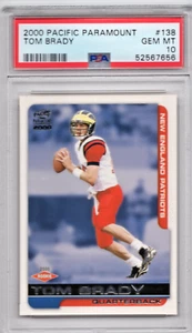 2000 Pacific Paramount #138 Tom Brady PSA 10 - Gem Mint Rookie! -HOF - Bild 1 von 2