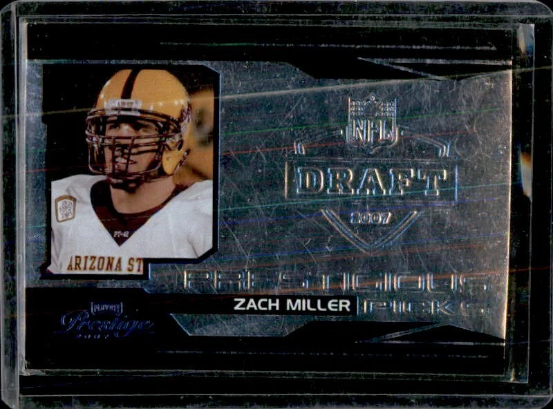 2007 Playoff Prestige - Prestigious Picks Zach Miller #PK-10 Black /500 (RC) - Image 1 of 1