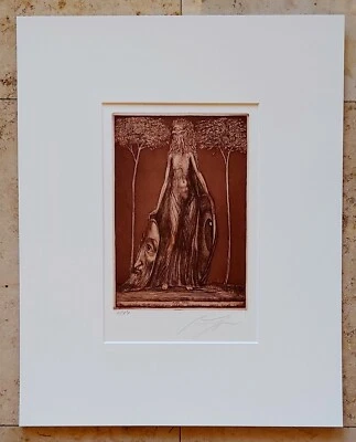 Ernst FUCHS (1930-2015) Orig. Radierung Anno 1975 #224-IIIa FLORA OKULI (#4517) - Bild 1 von 4