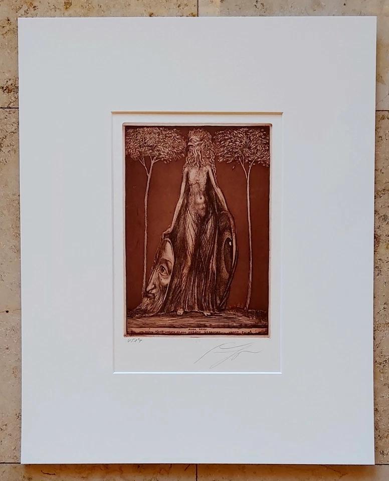 Ernst FUCHS (1930-2015) Orig. Radierung Anno 1975 #224-IIIa FLORA OKULI (#4517) - Bild 1 von 4