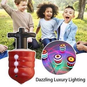 Electric Gyroscope Laser Color Flash LED Light Toy Music Gyro Peg-Top Spinner - Picture 1 of 8