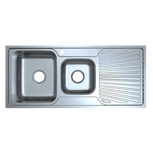 Otus 1 & 1/2 Left Hand Bowl & Single Drainer Kitchen Sink - Picture 1 of 3